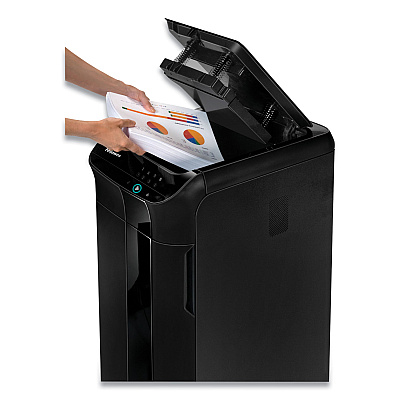 Fellowes AutoMax 350C Auto Feed Cross-Cut Shredder, 350 Auto/12 Manual Sheet Capacity (4964001)