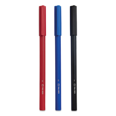 TRU RED Ballpoint Pen, Stick, Medium 1 mm, Assorted Ink and Barrel Colors, 60/Pack (TUD24377912)