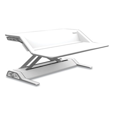Fellowes Lotus Sit-Stands Workstation, 32.75" x 24.25" x 5.5" to 22.5", White (0009901)