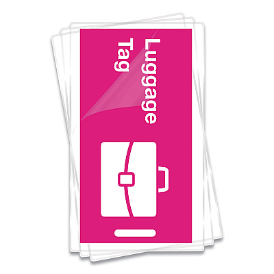 Fellowes Laminating Pouches, 10 mil, 3.75" x 2.25", Gloss Clear, 100/Pack (FEL52058)
