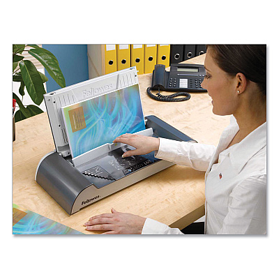 Fellowes Helios 30 Thermal Binding Machine, 300 Sheets, 20.88 x 9.44 x 3.94, Charcoal/Silver (5219301)