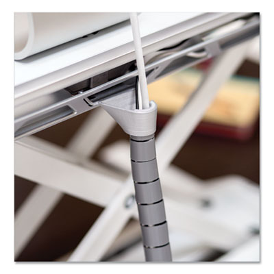 Fellowes Lotus Sit-Stands Workstation, 32.75" x 24.25" x 5.5" to 22.5", White (0009901)