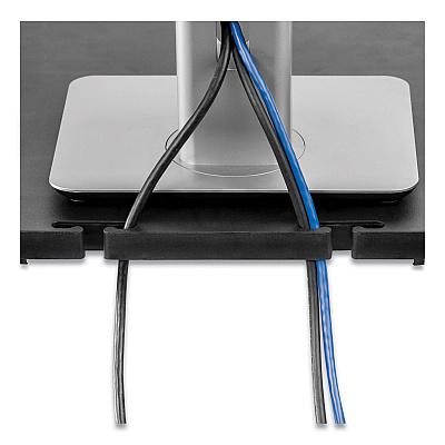 Fellowes Standard Monitor Riser, 13.38" x 13.63" x 2" to 4", Graphite, Supports 60 lbs (9169301)