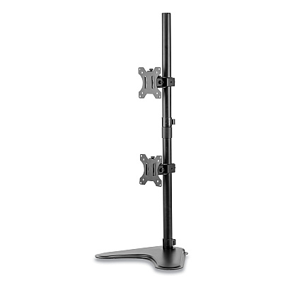 Fellowes Professional Series Freestanding Dual Stacking Monitor Arm, For 32" Monitors, 15.3" X 35.5" X 11", Black, Supports 17 Lb (8044001)