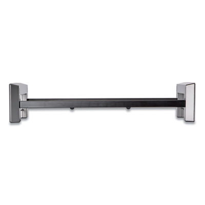Fellowes Professional Series Flat Panel Workstation, 25.88" x 11.5" x 2.5" to 4.5", Black/Silver, Supports 40 lbs (8037401)