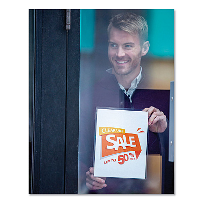 Fellowes Self-Adhesive Laminating Pouches, 5 mil, 9" x 11.5", Gloss Clear, 5/Pack (FEL52205)