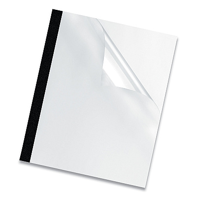 Fellowes Thermal Binding System Presentation Covers, Clear, 121 to 180 Sheet Capacity, 11 x 8.5, Unpunched, 10/Pack (5256801)