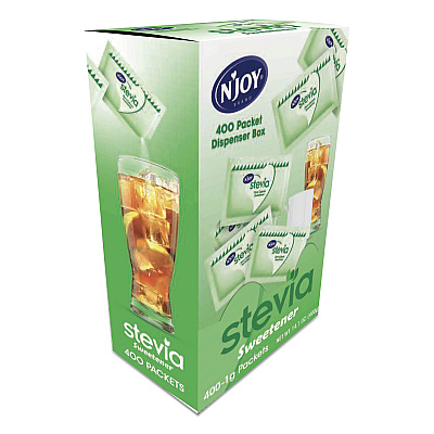 N'Joy Stevia Artificial Sweetener, 0.4 oz. 400 Packets/Box (NJO83221)