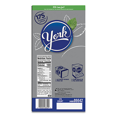York Peppermint Patties, 84 oz, 175/Box (YOR06643)