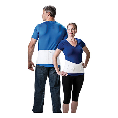 Core Products CorFit System Lumbosacral Spinal Back Support, X-Large, 40" to 52" Waist, White (COELSB7000XL)