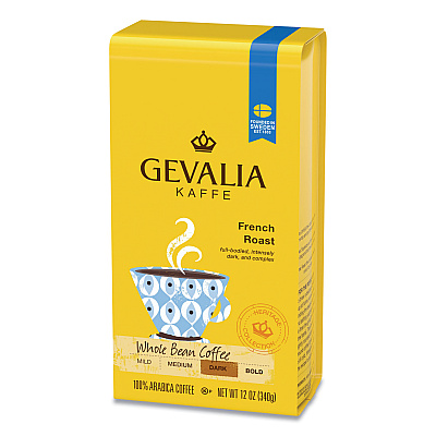 Gevalia Coffee, French Roast, Ground, 12 oz Bag (GEVGEN04352)