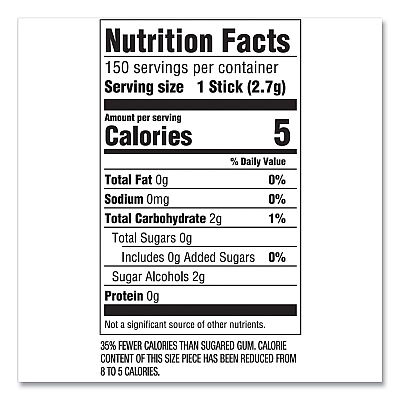 Wrigley's 5 Gum, Peppermint Cobalt, 15 Sticks/Pack, 10 Packs/Box (WRIWMW51220)