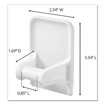 Command Spray Bottle Holder, 2.34w x 1.69d x 3.34h, White, 2 Hangers/4 Strips/Pack (MMM170092ES)