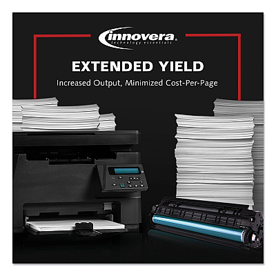 Innovera Remanufactured Black High-Yield MICR Toner, Replacement for 80XM (CF280XM), 6,900 Page-Yield