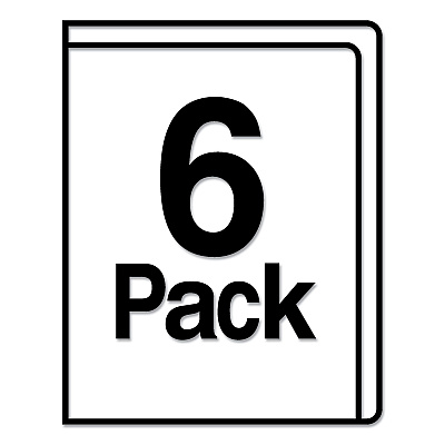Avery Corner Lock Document Sleeves, Letter Size, Assorted Colors, 6/Pack (AVE72262)