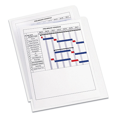Avery Heavy-Duty Plastic Sleeves, Letter Size, Clear, 12/Pack (AVE72611)