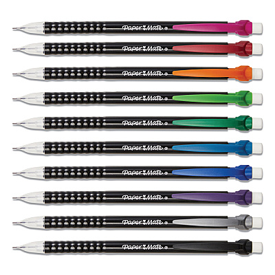 Paper Mate Write Bros Mechanical Pencil, 0.7 mm, HB (#2), Black Lead, Assorted Barrel Colors, 24/Pack (PAP2104212)