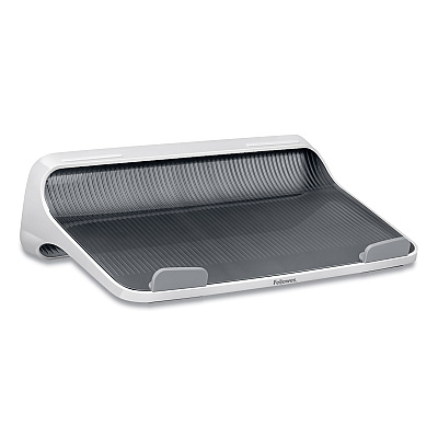Fellowes I-Spire Series Laptop Lift, 13.19" x 9.31" x 4.13", White/Gray, Supports 10 lbs (FEL9311201)