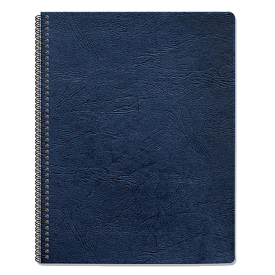 Fellowes Expressions Classic Grain Texture Presentation Covers for Binding Systems, Navy, 11.25 x 8.75, Unpunched, 200/Pack (52136)
