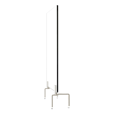 Ghent Clear Partition Extender with Attached Clamp, 36 x 3.88 x 18, Thermoplastic Sheeting (GHEPEC1836A)