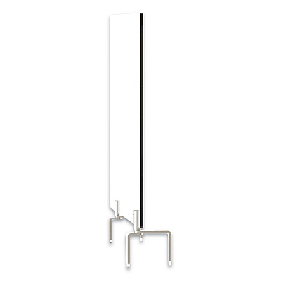 Ghent Clear Partition Extender with Attached Clamp, 42 x 3.88 x 18, Thermoplastic Sheeting (GHEPEC1842A)