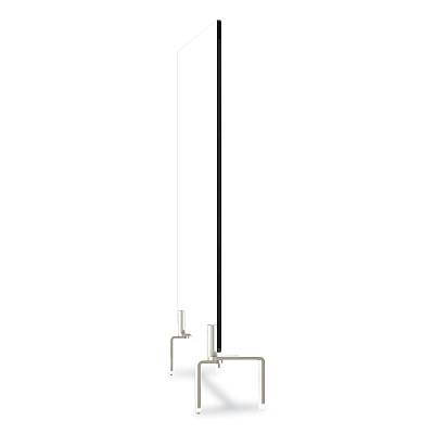 Ghent Clear Partition Extender with Attached Clamp, 29 x 3.88 x 24, Thermoplastic Sheeting (GHEPEC2429A)