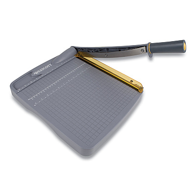 Westcott Titanium Bonded Guillotine Trimmer, 10 Sheets, 12" Cut Length, Plastic Base (ACMACM16912)