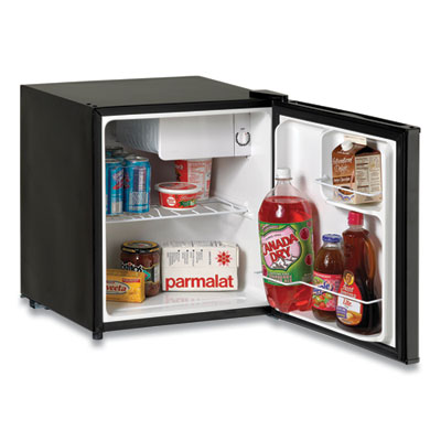 Avanti 1.7 Cubic Ft. Compact Refrigerator with Chiller Compartment, Black (AVARM16J1B17X1B)