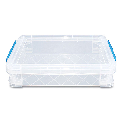 Advantus Super Stacker File and Document Box, Letter Files, 10.5 x 14.5 x 3.38, Translucent White (AVT36873)