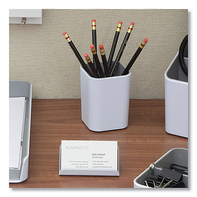 Advantus Fusion Letter Tray, 1 Section, Letter Size Files, 12.63 x 10 x 1.75, White/Gray (AVT37522)