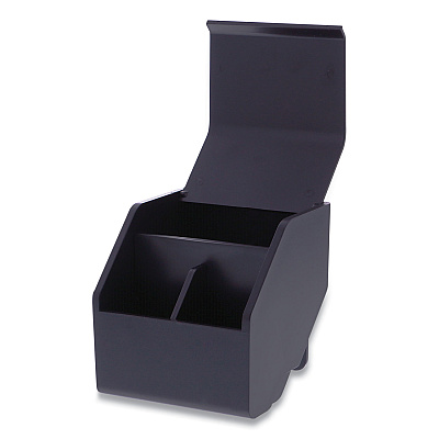Bostitch Konnect Desktop Organizer Short Storage Bin, 3.4" x 3.5" x 3.5", Black (BOSKTCUPBLK)