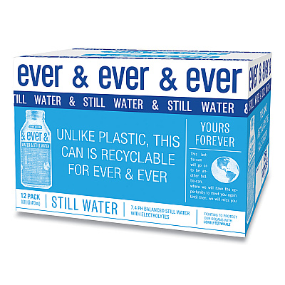 Ever & Ever Reverse Osmosis Still Water, 16 oz Bottle, 12/Carton (DEZVTC00081)