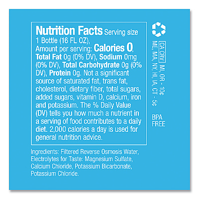 Ever & Ever Reverse Osmosis Still Water, 16 oz Bottle, 12/Carton (DEZVTC00081)