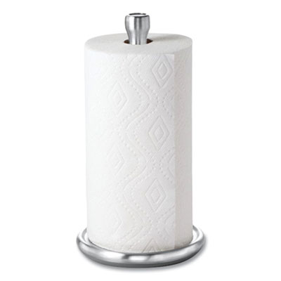 OXO Good Grips Steady Paper Towel Holder, Stainless Steel, 8.1 x 7.8 x 14.5, Gray/Silver (OXO13245000)
