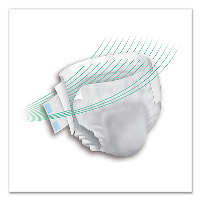 Prevail Breezers360 Degree Briefs, Ultimate Absorbency, Size 2, 45" to 62" Waist, 72/Carton (PVLPVBNG013)