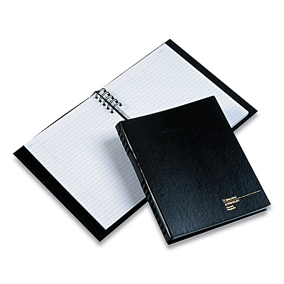 Blueline AccountPro Records Register Book, Black Cover, 9.5 x 6 Sheets, 300 Sheets/Book (REDA7963C01)