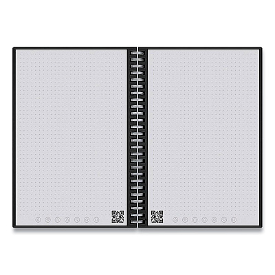 Rocketbook Wave Smart Reusable Notebook, Dotted Rule, Blue Cover, (40) 9.5 x 8.5 Sheets (RKBWAVSKA)