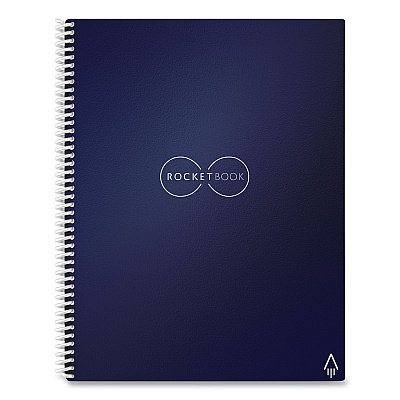Rocketbook Core Smart Notebook, Dotted Rule, Midnight Blue Cover, (16) 11 x 8.5 Sheets (RKBEVRLRCDF)