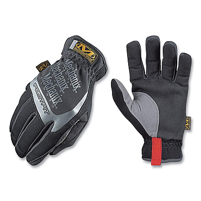 Mechanix Wear FastFit Work Gloves, Black/Gray, Large (RTSMFF05010)