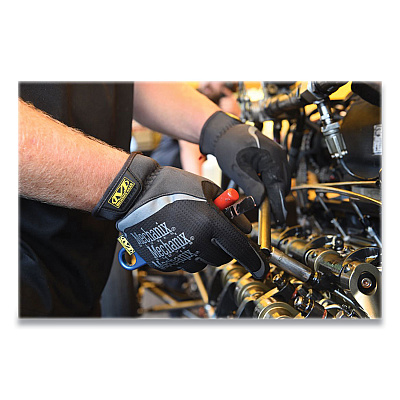 Mechanix Wear FastFit Work Gloves, Black/Gray, Large (RTSMFF05010)