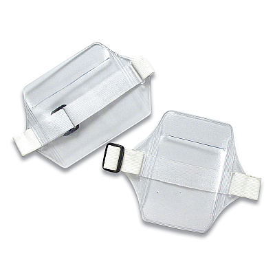 SICURIX Armband Badge Holder, Vertical, 3.5 x 2.5, White (BAU66891)