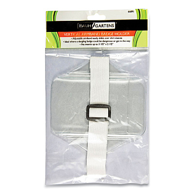 SICURIX Armband Badge Holder, Vertical, 3.5 x 2.5, White (BAU66891)
