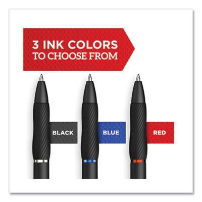Sharpie High-Performance Gel Pen, Retractable, Medium 0.7 mm, Black Ink, Black Barrel, 36/Pack (SAN2096180)