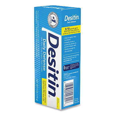 Desitin Daily Defense Baby Diaper Rash Cream with Zinc Oxide, 4 oz Tube (SCJ00301)