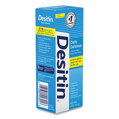 Desitin Daily Defense Baby Diaper Rash Cream with Zinc Oxide, 4 oz Tube (SCJ00301)