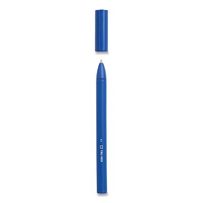 TRU RED Quick Dry Gel Pen, Stick, Fine 0.5 mm, Blue Ink, Blue Barrel, 5/Pack (TUD24377034)