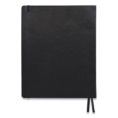 TRU RED Flexible-Cover Business Journal, 1-Subject, Dotted Rule, Black Cover, (128) 10 x 8 Sheets (TUD24377315)