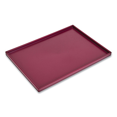 TRU RED Slim Stackable Plastic Tray, 6.85 x 9.88 x 0.47, Purple (TUD24380415)