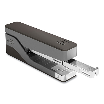 TRU RED Desktop Aluminum  Half Strip Stapler, 25-Sheet Capacity, Gray/Black (TUD24418184)