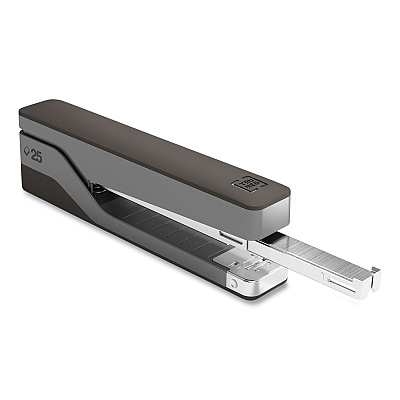 TRU RED Desktop Aluminum Full Strip Stapler, 25-Sheet Capacity, Gray/Black (TUD24418188)